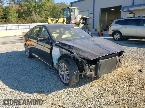 2019 Genesis G80 3.8L with VIN KMHGN4JE6KU288907, listed as a Copart auction lot 76422094 with 60,735 mi miles and Salvage Title. Bid and sale history available at carsss.com. Image 11.