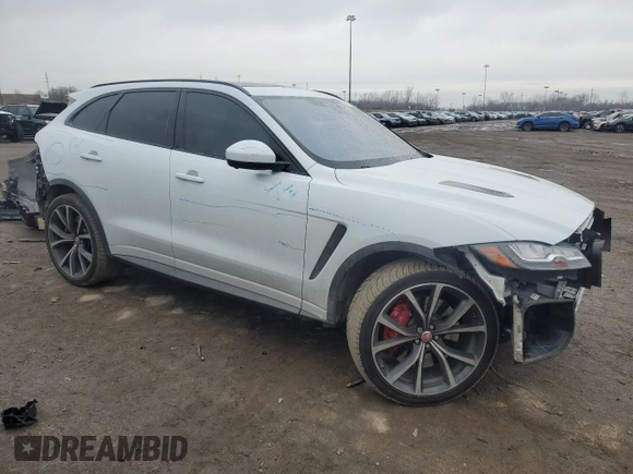 2020 Jaguar F-Pace SVR with VIN SADCZ2EE0LA617498, listed as a Copart auction lot 86332474 with 72,521 mi miles and Clean Title. Bid and sale history available at DreamBid. Image 4.