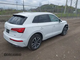 2022 Audi Q5 S line Premium Plus with VIN WA1EAAFY2N2014414, listed as a IAAI auction lot 42069743 with 44,654 mi miles and . Bid and sale history available at DreamBid. Image 4.
