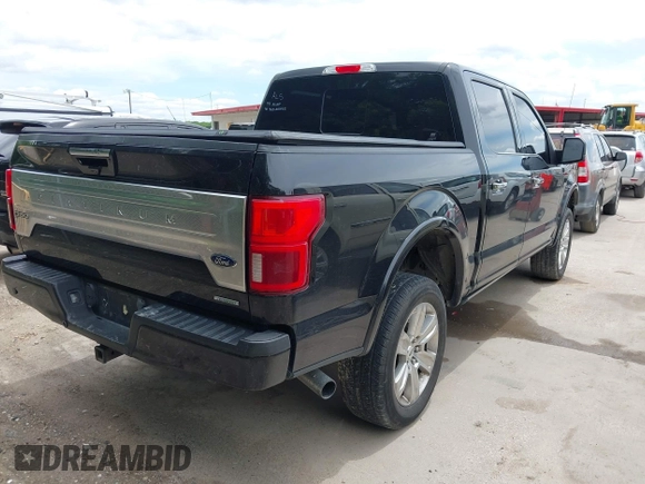 2020 Ford F-150 XL with VIN 1FTEW1C48LFA50851, listed as a IAAI auction lot 42189524 with 96,451 mi miles and . Bid and sale history available at DreamBid. Image 4.