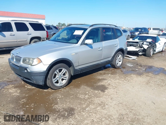 2004 BMW X3 3.0i with VIN WBXPA93424WA61387, listed as a IAAI auction lot 40321921 with 179,360 mi miles. Bid and sale history available at carsss.com. Image 17.