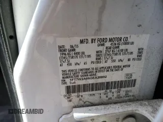 2016 Ford F-250 XL with VIN 1FT7W2A66GEA20892, listed as a Copart auction lot 48762155 with 187,187 mi miles and Salvage title. Bid and sale history available at DreamBid. Image 14.