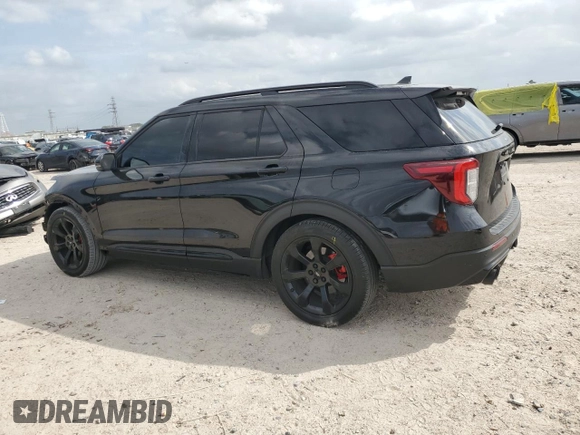 2023 Ford Explorer ST with VIN 1FM5K8GC0PGA00513, listed as a Copart auction lot 47698635 with 34,154 mi miles and Salvage Title. Bid and sale history available at carsss.com. Image 2.