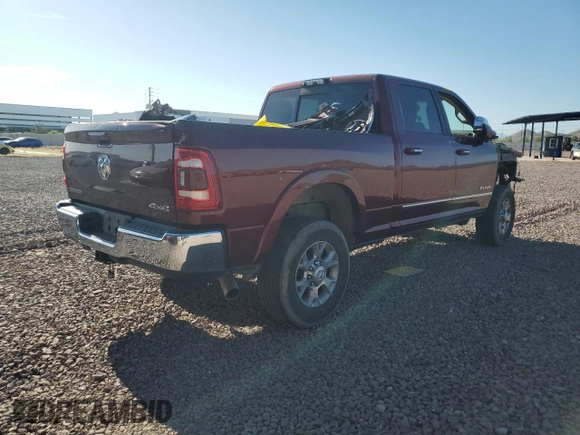 2019 Ram 2500 Laramie with VIN 3C6UR5FL7KG602583, listed as a Copart auction lot 57165494 with 199,767 mi miles and Salvage Title. Bid and sale history available at carsss.com. Image 3.