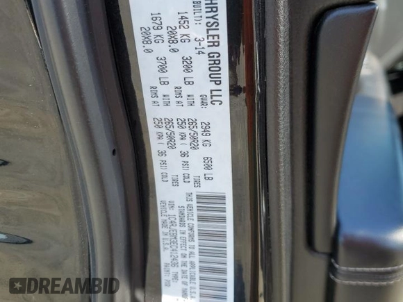 2014 Jeep Grand Cherokee Limited with VIN 1C4RJEBM3EC412436, listed as a Copart auction lot 49530665 with 172,019 mi miles and Clean Title. Bid and sale history available at carsss.com. Image 13.