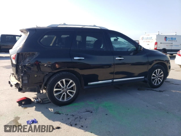 2014 Nissan Pathfinder SL with VIN 5N1AR2MN8EC708350, listed as a Copart auction lot 53275475 with 90,407 mi miles and Salvage Title. Bid and sale history available at DreamBid. Image 3.