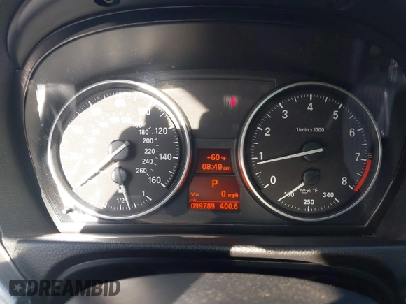 2009 BMW 3 Series 335i with VIN WBAWB73549P045142, listed as a IAAI auction lot 41868019 with 99,789 mi miles and . Bid and sale history available at DreamBid. Image 7.
