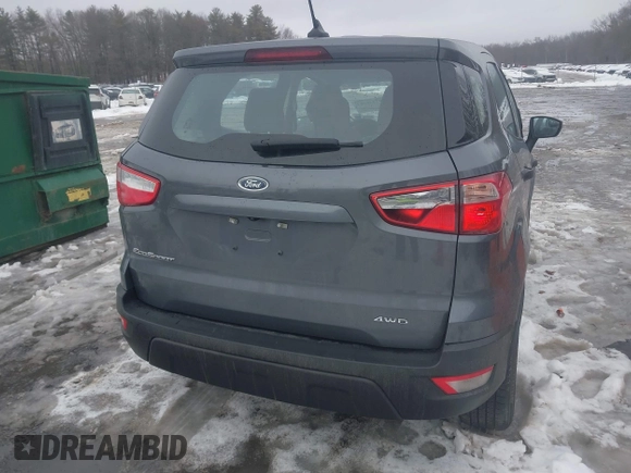 2020 Ford EcoSport S with VIN MAJ6S3FLXLC333600, listed as a IAAI auction lot 41546361 with 47,834 mi miles and . Bid and sale history available at DreamBid. Image 16.