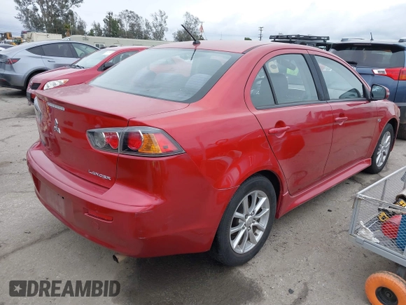 2016 Mitsubishi Lancer ES with VIN JA32U2FU4GU008882, listed as a IAAI auction lot 41600017 with 134,772 mi miles. Bid and sale history available at carsss.com. Image 4.
