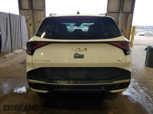 2023 Kia Sportage X-Line with VIN 5XYK6CAF9PG118077, listed as a Copart auction lot 52538895 with 56,117 mi miles and Salvage Title. Bid and sale history available at carsss.com. Image 6.