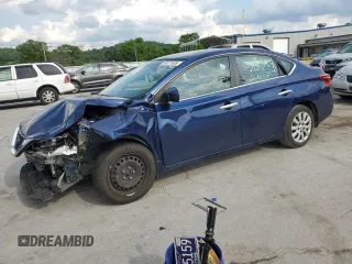 2017 Nissan Sentra SV z VIN 3N1AB7APXHL665623, wystawiony jako Copart lot #54971685 z przebiegiem 140 507 mil mil oraz Szkoda całkowita • Salvage title. Historia ofert i sprzedaży dostępna na DreamBid. Obrazek 1.