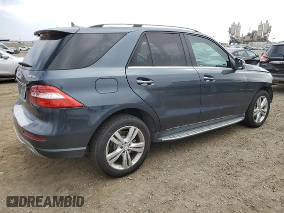 2014 Mercedes-Benz M 350 with VIN 4JGDA2EB9EA414993, listed as a Copart auction lot 43284585 with 163,067 mi miles and Salvage title. Bid and sale history available at DreamBid. Image 3.
