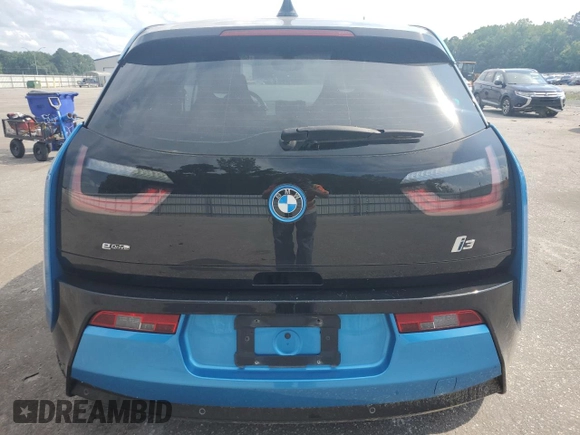 2017 BMW i3 with VIN WBY1Z8C51HV551437, listed as a Copart auction lot 60521015 with 64,343 mi miles and Salvage title. Bid and sale history available at DreamBid. Image 6.
