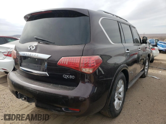 2014 Infiniti QX80 with VIN JN8AZ2NE4E9064236, listed as a Copart auction lot 42871325 with Not provided miles and Non repairable. Bid and sale history available at DreamBid. Image 3.