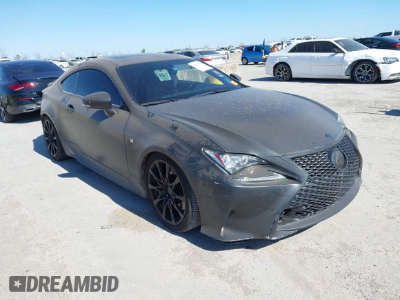 2015 Lexus RC 350 F Sport z VIN JTHHE5BC3F5005986, wystawiony jako IAAI lot #41798543 z przebiegiem 111 763 mil mil oraz . Historia ofert i sprzedaży dostępna na DreamBid. Obrazek 1.