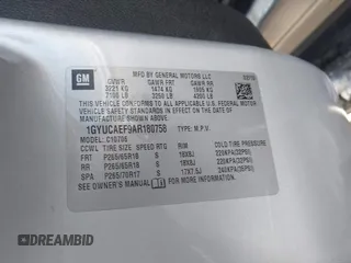 2010 Cadillac Escalade z VIN 1GYUCAEF9AR180758, wystawiony jako IAAI lot #41419380 z przebiegiem 201 784 mil mil oraz . Historia ofert i sprzedaży dostępna na DreamBid. Obrazek 9.