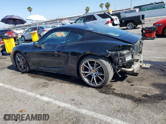 2018 Porsche 718 Cayman S z VIN WP0AB2A81JK278930, wystawiony jako Copart lot #56556163 z przebiegiem 27 569 mil mil oraz . Historia ofert i sprzedaży dostępna na DreamBid. Obrazek 2.