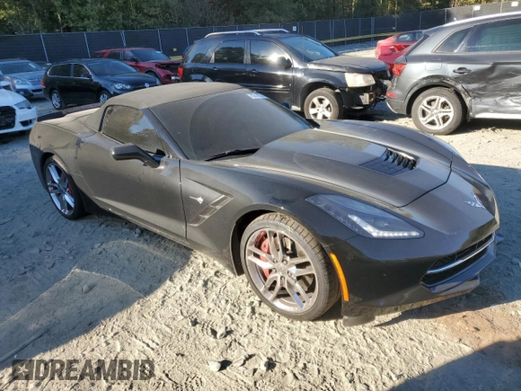 2015 Chevrolet Corvette Z51 1LT with VIN 1G1YH3D78F5113199, listed as a Copart auction lot 76310374 with 31,941 mi miles and Salvage Title. Bid and sale history available at carsss.com. Image 4.