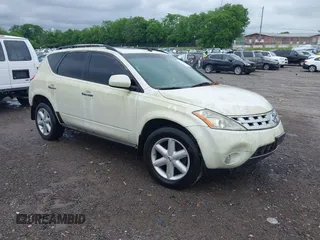 2003 Nissan Murano SE z VIN JN8AZ08W03W210185, wystawiony jako IAAI lot #42205558 z przebiegiem 222 477 mil mil oraz . Historia ofert i sprzedaży dostępna na DreamBid. Obrazek 1.
