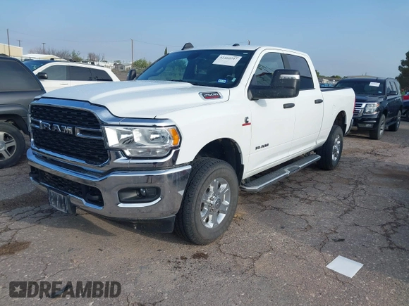 2024 Ram 2500 Big Horn with VIN 3C6UR5DLXRG296296, listed as a IAAI auction lot 42460247 with 56,093 mi miles and . Bid and sale history available at DreamBid. Image 17.