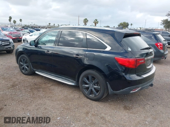 2016 Acura MDX w/Advance with VIN 5FRYD4H98GB002803, listed as a IAAI auction lot 41544124 with 110,310 mi miles. Bid and sale history available at carsss.com. Image 3.