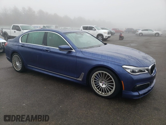 2018 BMW 7 Series ALPINA B7 xDrive with VIN WBA7F2C52JG856406, listed as a Copart auction lot 77086103 with 48,332 mi miles. Bid and sale history available at carsss.com. Image 4.