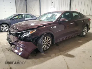2018 Kia Optima LX with VIN 5XXGT4L3XJG260800, listed as a Copart auction lot 59512215 with 88,536 mi miles and Salvage title. Bid and sale history available at DreamBid. Image 1.