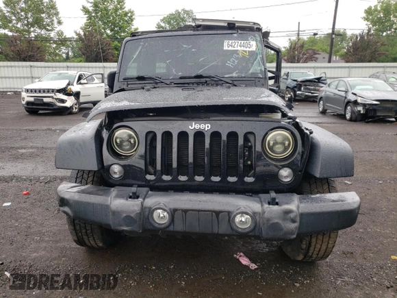 2017 Jeep Wrangler Unlimited Sport with VIN 1C4BJWDG7HL747010, listed as a Copart auction lot 64274405 with 61,602 mi miles and Salvage title. Bid and sale history available at DreamBid. Image 5.