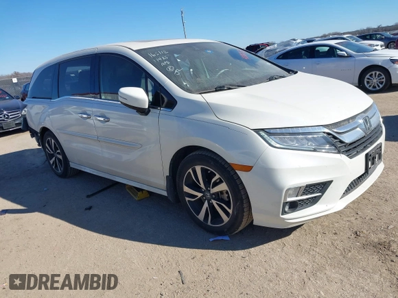 2018 Honda Odyssey Elite with VIN 5FNRL6H94JB065862, listed as a IAAI auction lot 41382127 with 101,774 mi miles and . Bid and sale history available at DreamBid. Image 1.
