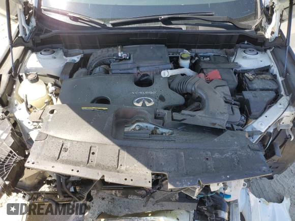 2021 Infiniti QX50 Luxe with VIN 3PCAJ5BB6MF124388, listed as a Copart auction lot 52234565 with 56,213 mi miles and Salvage Title. Bid and sale history available at DreamBid. Image 12.