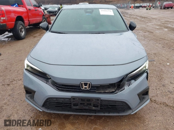 2023 Honda Civic Sedan Sport with VIN 2HGFE2F58PH528595, listed as a IAAI auction lot 41666370 with 28,802 mi miles. Bid and sale history available at carsss.com. Image 12.