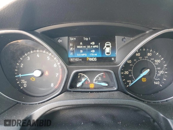 2017 Ford Focus SEL with VIN 1FADP3H24HL324945, listed as a Copart auction lot 53570825 with 87,162 mi miles and Clean Title. Bid and sale history available at carsss.com. Image 9.