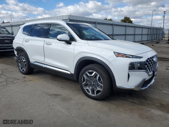 2022 Hyundai Santa Fe Plug-In Hybrid Limited with VIN KM8S7DA26NU043409, listed as a Copart auction lot 76039754 with 11,860 mi miles and Salvage Title. Bid and sale history available at carsss.com. Image 4.