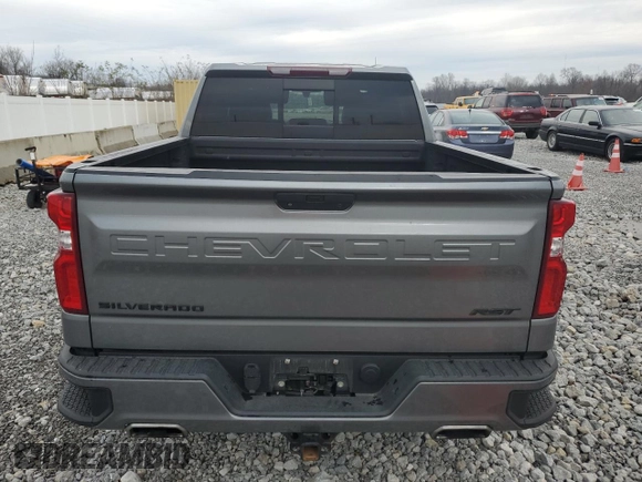 2021 Chevrolet Silverado 1500 RST with VIN 1GCUYEED7MZ121094, listed as a Copart auction lot 80499534 with 45,058 mi miles and Salvage Title. Bid and sale history available at carsss.com. Image 6.