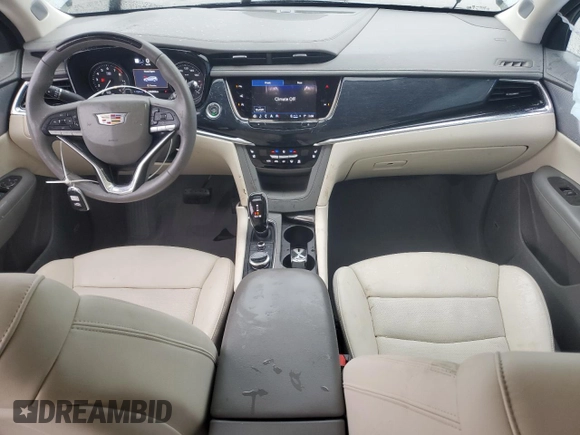 2024 Cadillac XT6 FWD Premium Luxury with VIN 1GYKPCRS5RZ702375, listed as a Copart auction lot 44265085 with 6,244 mi miles and Salvage Title. Bid and sale history available at carsss.com. Image 8.