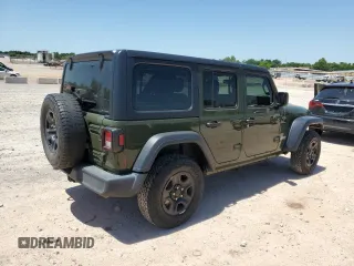 2021 Jeep Wrangler Unlimited Willys z VIN 1C4HJXDG9MW509488, wystawiony jako Copart lot #56692275 z przebiegiem 46 422 mil mil oraz Szkoda całkowita • Salvage title. Historia ofert i sprzedaży dostępna na DreamBid. Obrazek 3.