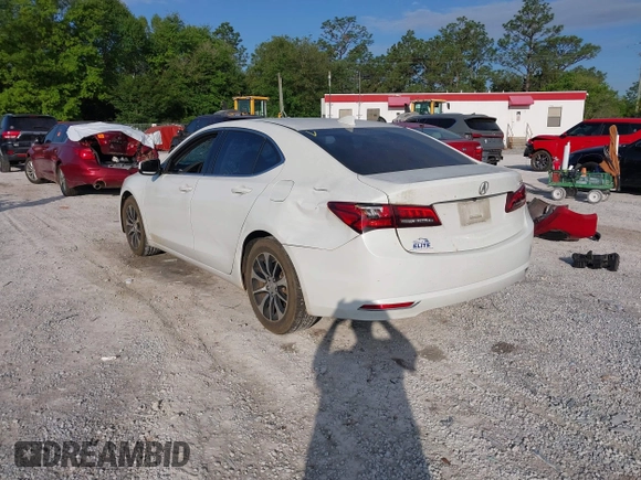 2016 Acura TLX with VIN 19UUB1F34GA001886, listed as a IAAI auction lot 41964297 with 87,847 mi miles. Bid and sale history available at carsss.com. Image 3.