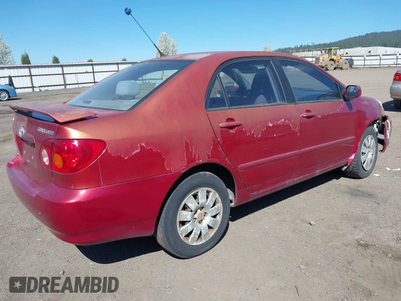 2004 Toyota Corolla CE with VIN JTDBR38E442046280, listed as a IAAI auction lot 39261107 with 212,717 mi miles and . Bid and sale history available at DreamBid. Image 4.