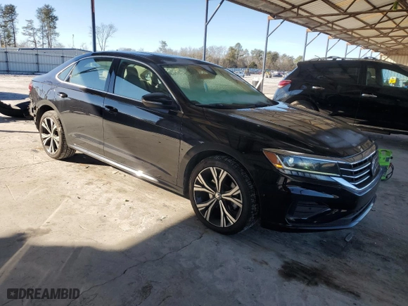 2020 Volkswagen Passat 2.0T SEL with VIN 1VWCA7A38LC006947, listed as a Copart auction lot 87746845 with 98,841 mi miles and Salvage Title. Bid and sale history available at carsss.com. Image 4.