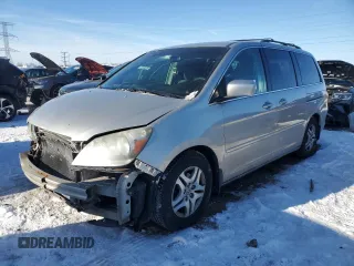 2006 Honda Odyssey EX with VIN 5FNRL38456B460157, listed as a Copart auction lot 45681505 with 127,055 mi miles and Salvage Title. Bid and sale history available at carsss.com. Image 1.