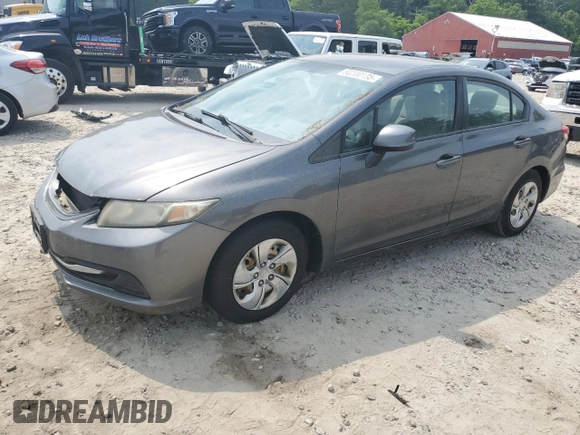 2013 Honda Civic LX z VIN 2HGFB2F56DH541964, wystawiony jako Copart lot #60200135 z przebiegiem 219 631 mil mil oraz Czysty tytuł • Clean title. Historia ofert i sprzedaży dostępna na DreamBid. Obrazek 1.