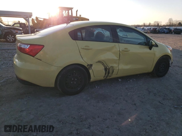 2016 Kia Rio LX with VIN KNADM4A31G6544890, listed as a Copart auction lot 48296555 with 125,169 mi miles and Salvage Title. Bid and sale history available at carsss.com. Image 3.