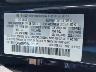 2024 Mazda CX-30 2.5 S with VIN 3MVDMBAM5RM687164, listed as a IAAI auction lot 41465592 with 4,705 mi miles. Bid and sale history available at carsss.com. Image 9.