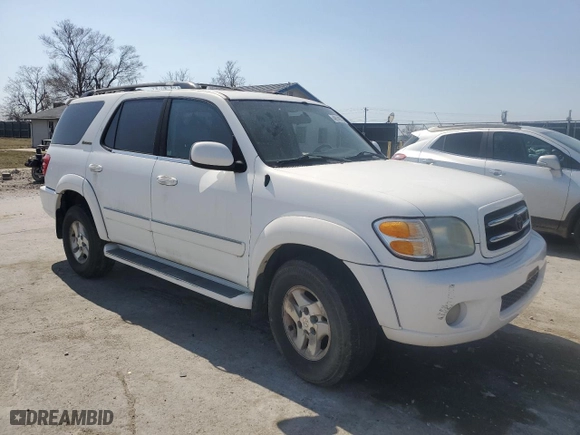 2001 Toyota Sequoia Limited with VIN 5TDBT48A71S016439, listed as a Copart auction lot 49149275 with 0 mi miles and Salvage Title. Bid and sale history available at carsss.com. Image 4.