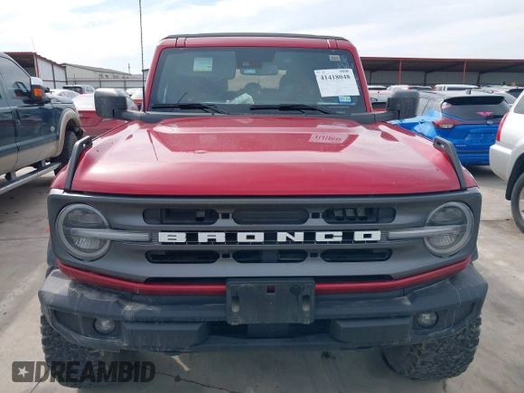2021 Ford Bronco with VIN 1FMDE5BHXMLB01758, listed as a IAAI auction lot 41418048 with 31,652 mi miles and . Bid and sale history available at DreamBid. Image 12.