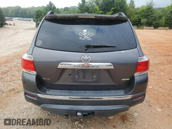 2012 Toyota Highlander Limited with VIN 5TDDK3EH8CS162794, listed as a Copart auction lot 65825755 with 91,354 mi miles and Salvage title. Bid and sale history available at DreamBid. Image 6.