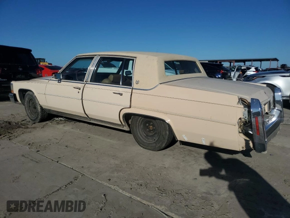 1988 Cadillac Brougham z VIN 1G6DW51Y9J9710161, wystawiony jako Copart lot #87093424 z przebiegiem 59 519 mil mil oraz Czysty tytuł • Clean title. Historia ofert i sprzedaży dostępna na DreamBid. Obrazek 2.
