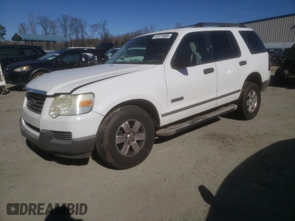 2006 Ford Explorer XLS with VIN 1FMEU62E36UA37613, listed as a Copart auction lot 47271505 with 150,568 mi miles and Salvage Title. Bid and sale history available at carsss.com. Image 1.