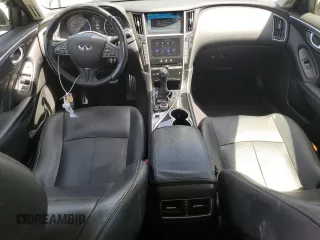 2014 Infiniti Q50 Hybrid Premium with VIN JN1AV7AP5EM690504, listed as a Copart auction lot 55511065 with 79,307 mi miles and Salvage title. Bid and sale history available at DreamBid. Image 8.