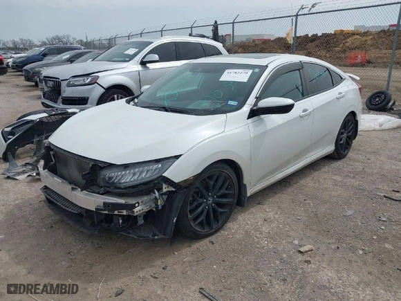 2020 Honda Civic Si Sedan with VIN 2HGFC1E50LH707788, listed as a IAAI auction lot 41782279 with 51,005 mi miles. Bid and sale history available at carsss.com. Image 2.